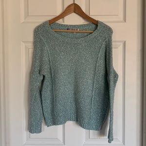 $20/2 Jennifer Lopez Sweater Shimmer Silver Blue